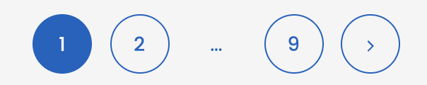 Pagination with page numbers from 1 to 9